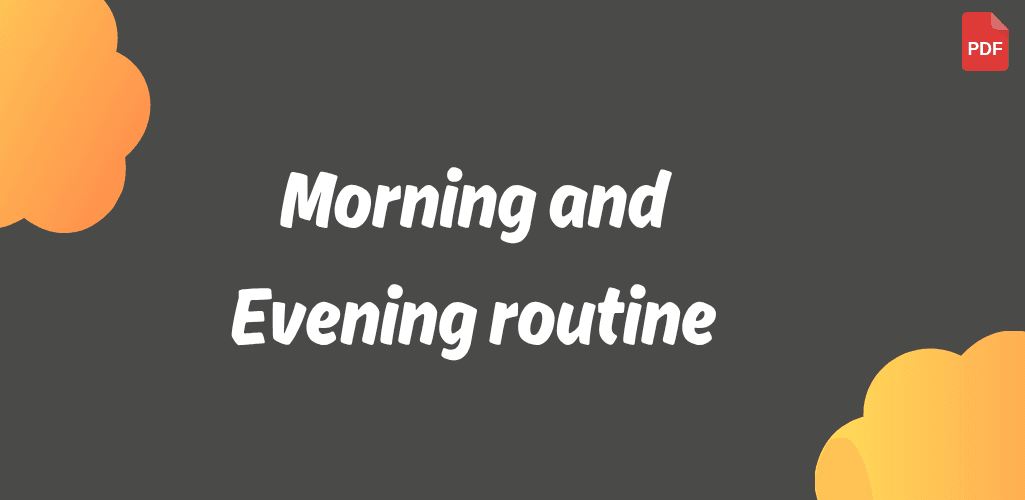Morning and Evening Routine Template