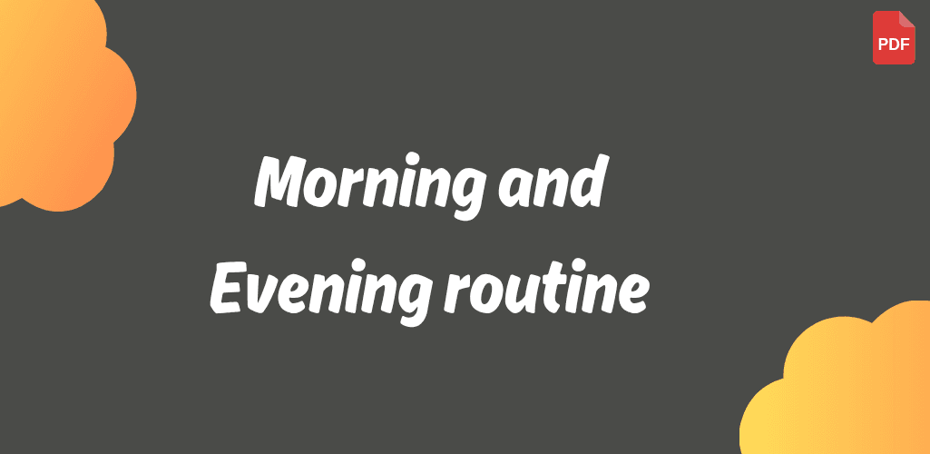 Morning and Evening Routine Template